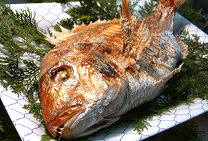 にらみ鯛(焼鯛)